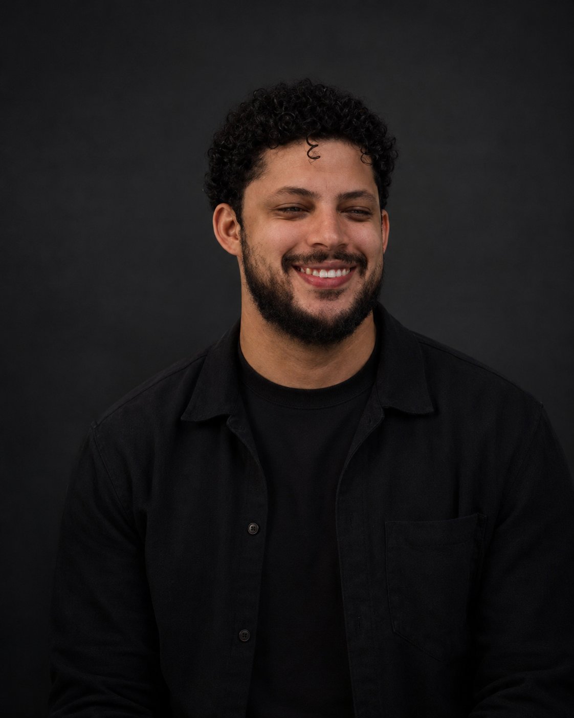 Retrato de Jeferson Basilio, fundador do Basilio Studio